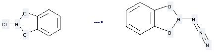 2-Chloro-1,3,2-benzodioxaborole can be used to produce 2-azido-benzo[1,3,2]dioxaborole at the temperature of 20 °C